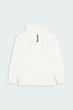 SWEATSHIRTS HOODED OPEN IN DIAGONAL RAISED FLEECE - Hoodie zippé | Blanc*C.P. COMPANY Hot