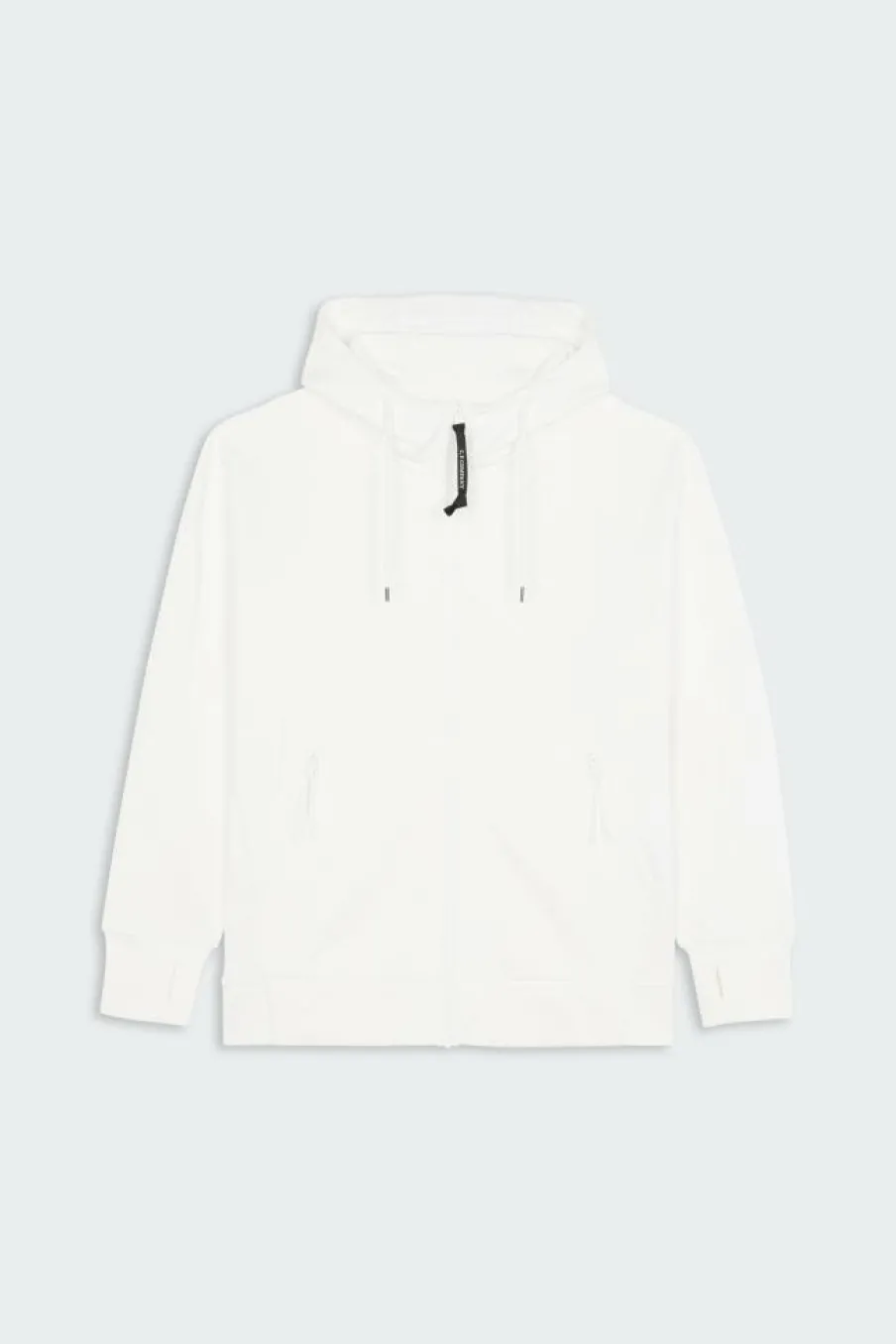 SWEATSHIRTS HOODED OPEN IN DIAGONAL RAISED FLEECE - Hoodie zippé | Blanc*C.P. COMPANY Hot