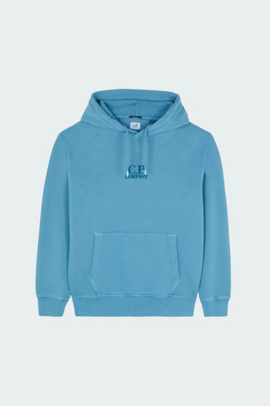 SWEATSHIRTS SWEAT HOODED IN BRUSHED EMERIZED DIAGONAL FLEECE - Hoodie | Bleu*C.P. COMPANY Best