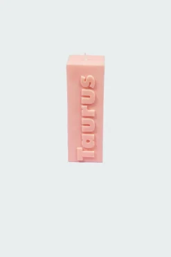 TAURUS ZODIAC BLOCK PILLAR CANDLE - Bougie | Orange*FLAMINGO CANDLES New