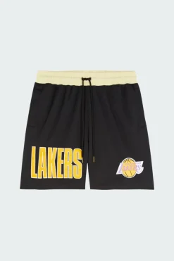 TEAM OG 2.0 FASHION SHORTS 7IN VINTAGE LOGO LAKERS - Short | Noir*MITCHELL & NESS Online