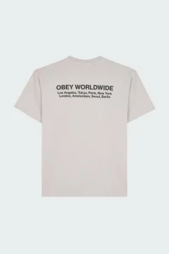 TEES 166913572 WORDWIDE CITIE, ECRU, - T-shirt | Beige*OBEY Best