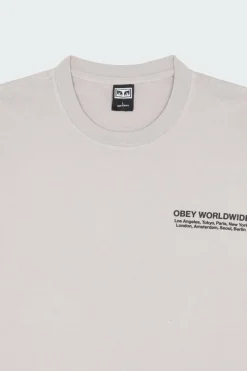 TEES 166913572 WORDWIDE CITIE, ECRU, - T-shirt | Beige*OBEY Best