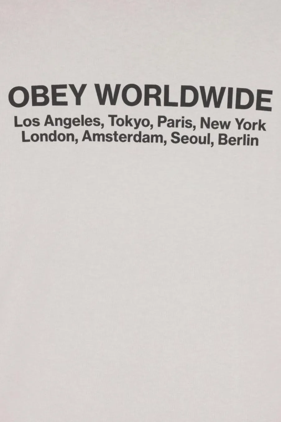 TEES 166913572 WORDWIDE CITIE, ECRU, - T-shirt | Beige*OBEY Best
