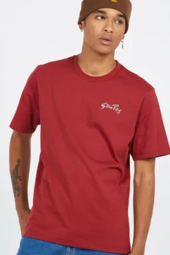 TEES AW2316043 STAN OG CRANBER - t-shirt | Rouge*STAN RAY New