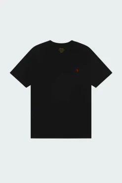 Tee-shirt col rond slim-fit en coton | Noir*POLO RALPH LAUREN Outlet