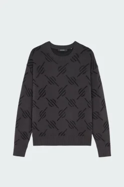 tevin monogram knit - Pull | Noir*DAILY PAPER