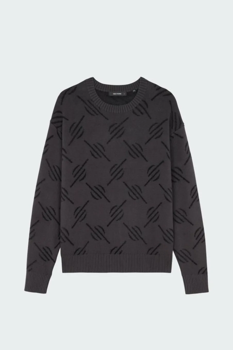 tevin monogram knit - Pull | Noir*DAILY PAPER