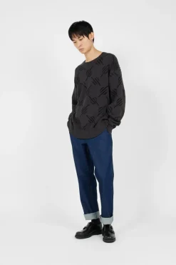 tevin monogram knit - Pull | Noir*DAILY PAPER