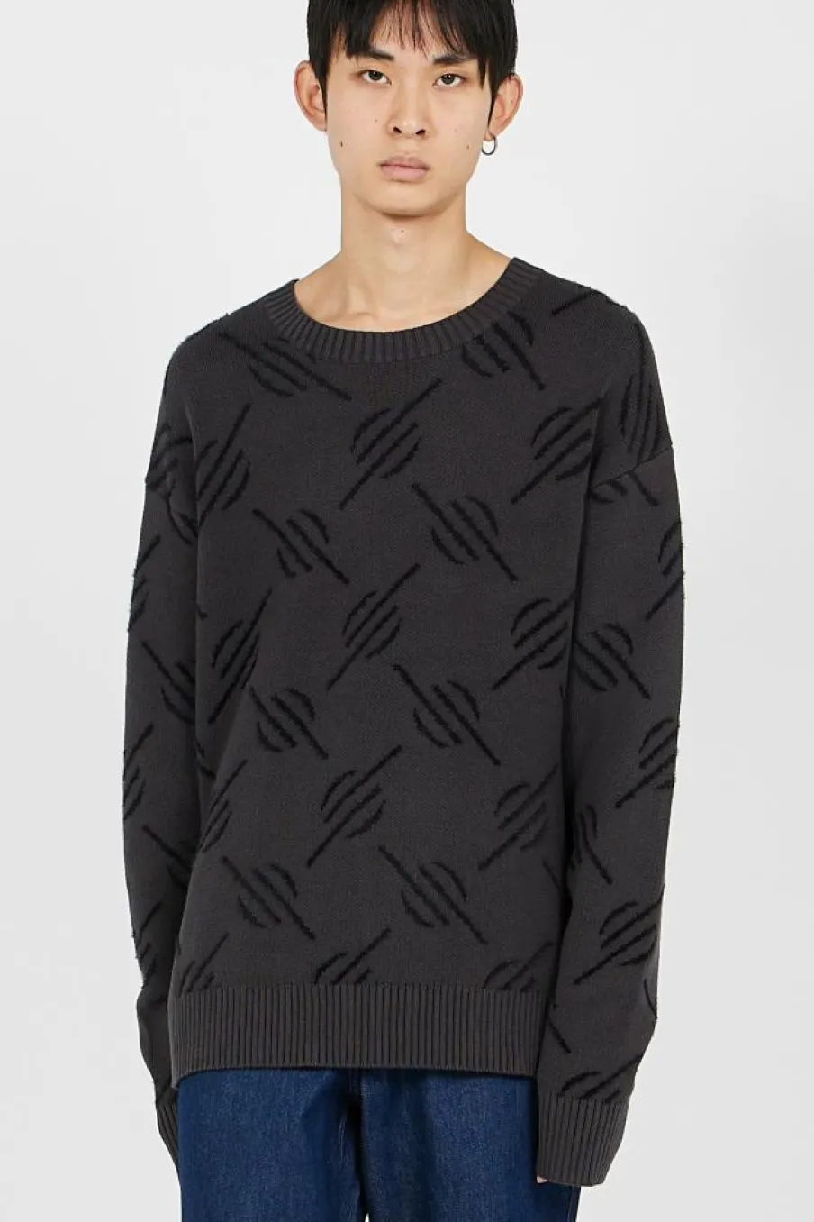 tevin monogram knit - Pull | Noir*DAILY PAPER