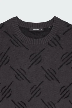 tevin monogram knit - Pull | Noir*DAILY PAPER