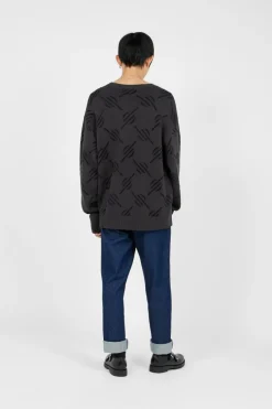 tevin monogram knit - Pull | Noir*DAILY PAPER