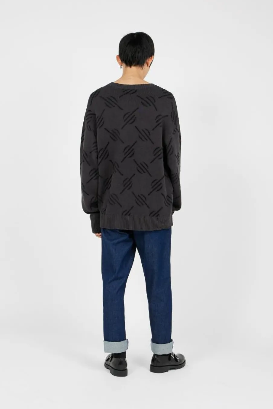 tevin monogram knit - Pull | Noir*DAILY PAPER