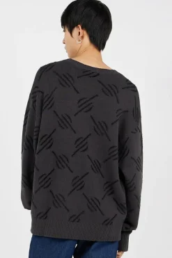 tevin monogram knit - Pull | Noir*DAILY PAPER