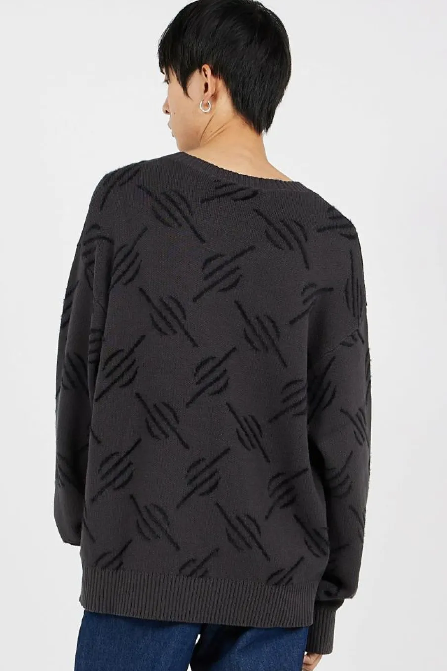 tevin monogram knit - Pull | Noir*DAILY PAPER