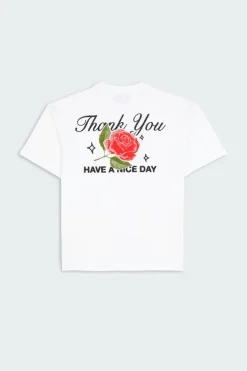 THANK YOU NICE DAY - T-shirt | Blanc*MARKET Discount