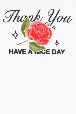 THANK YOU NICE DAY - T-shirt | Blanc*MARKET Discount