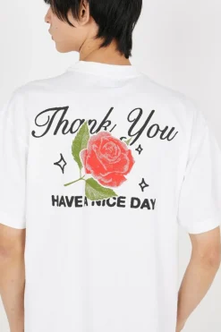 THANK YOU NICE DAY - T-shirt | Blanc*MARKET Discount