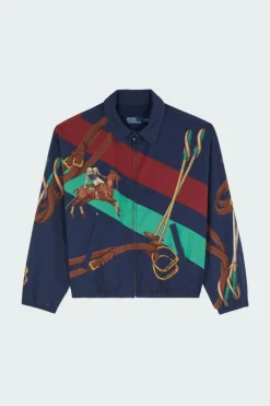 The Big Bayport Equestrian-Print Jacket - Blouson | Bleu*POLO RALPH LAUREN New