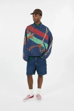 The Big Bayport Equestrian-Print Jacket - Blouson | Bleu*POLO RALPH LAUREN New