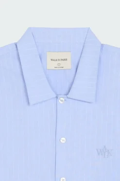 THE BLUE SHORT-SLEEVED SHIRT - Chemise | Bleu*WALK IN PARIS Sale