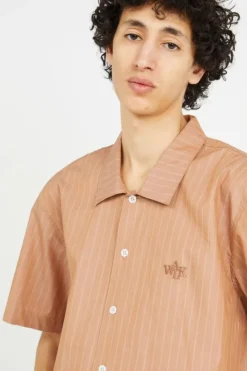 THE BROWN SHORT-SLEEVED SHIRT - Chemise | Marron*WALK IN PARIS Best