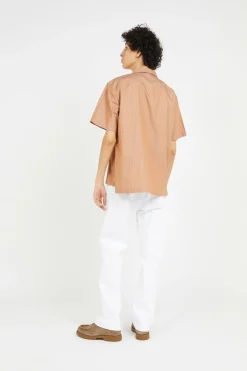 THE BROWN SHORT-SLEEVED SHIRT - Chemise | Marron*WALK IN PARIS Best