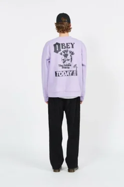 THE FURE START - Sweatshirt | Violet*OBEY Sale