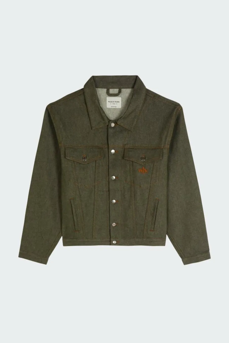 THE GARDENER’S GREEN DENIM JACKET - Veste | Vert*WALK IN PARIS New