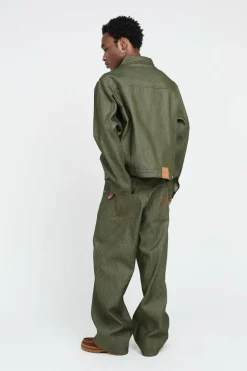 THE GARDENER’S GREEN DENIM JACKET - Veste | Vert*WALK IN PARIS New