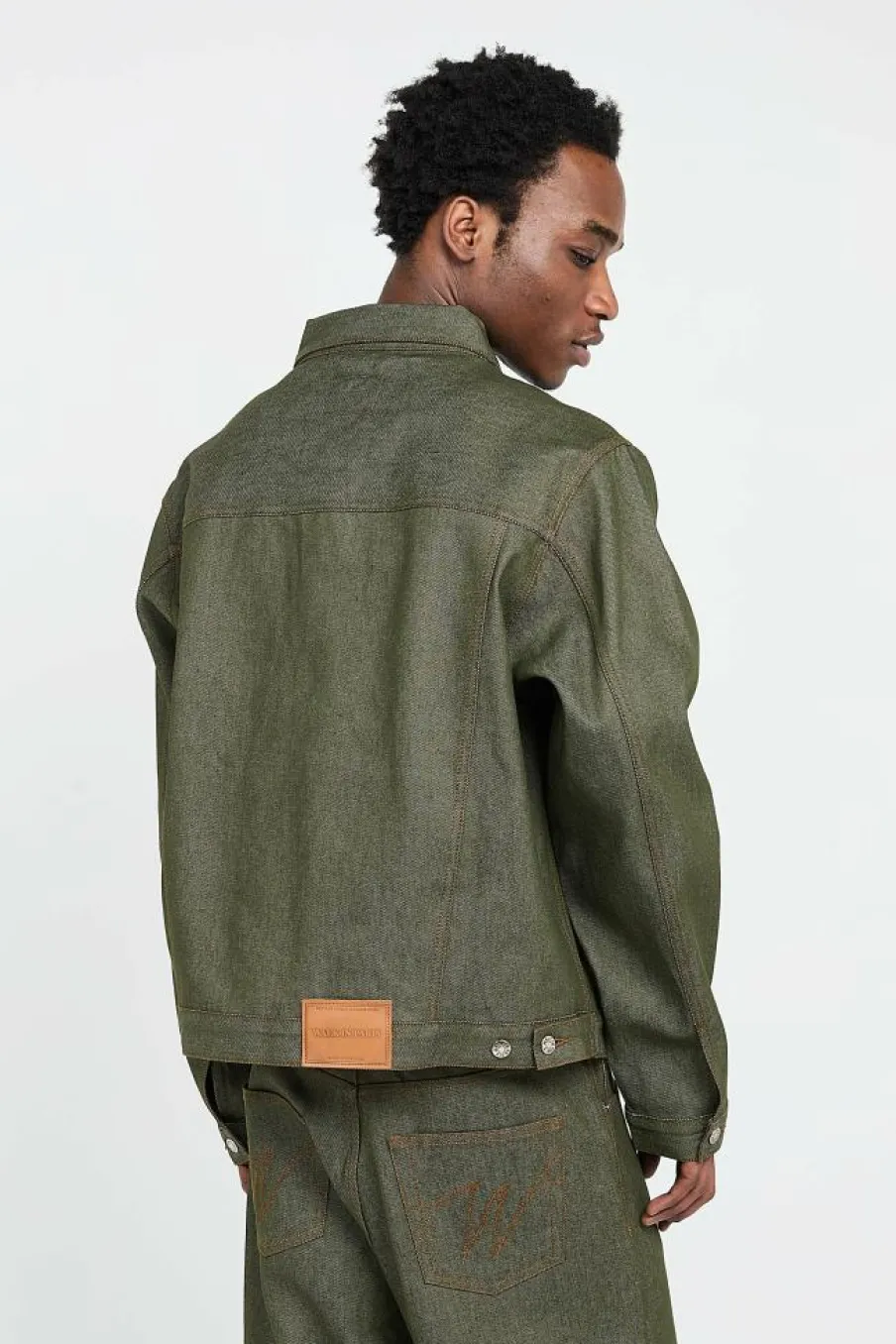 THE GARDENER’S GREEN DENIM JACKET - Veste | Vert*WALK IN PARIS New