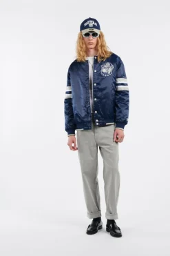 THE SCOUT VARSITY SATI - Bomber | Bleu*STARTER Online