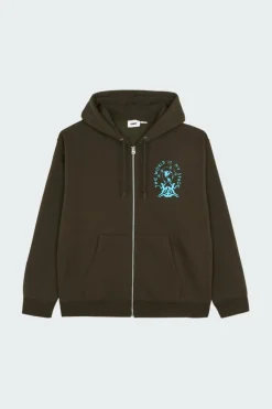THE WORLD IS MY STAGE - Hoodie zippé | Vert*OBEY