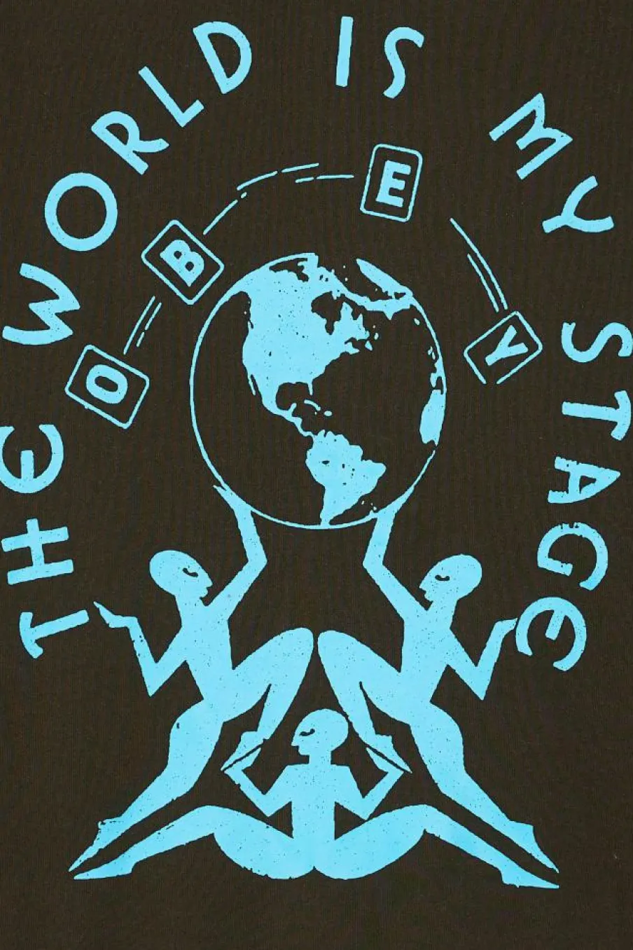 THE WORLD IS MY STAGE - Hoodie zippé | Vert*OBEY