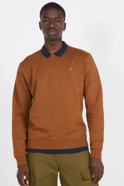 TIM - Sweatshirt | Marron*FARAH Clearance