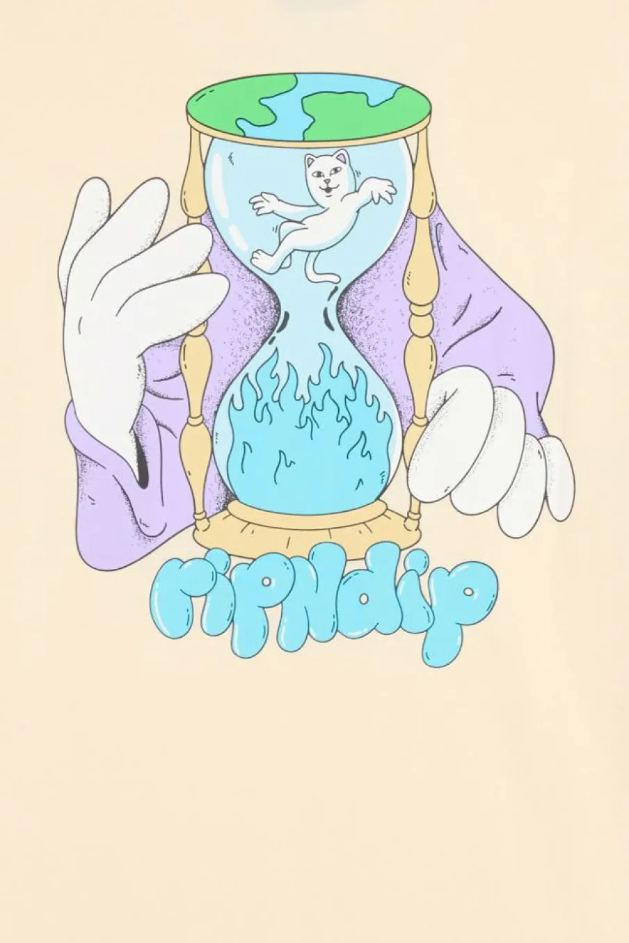 TIME TURNER - T-shirt | Beige*RIPNDIP New