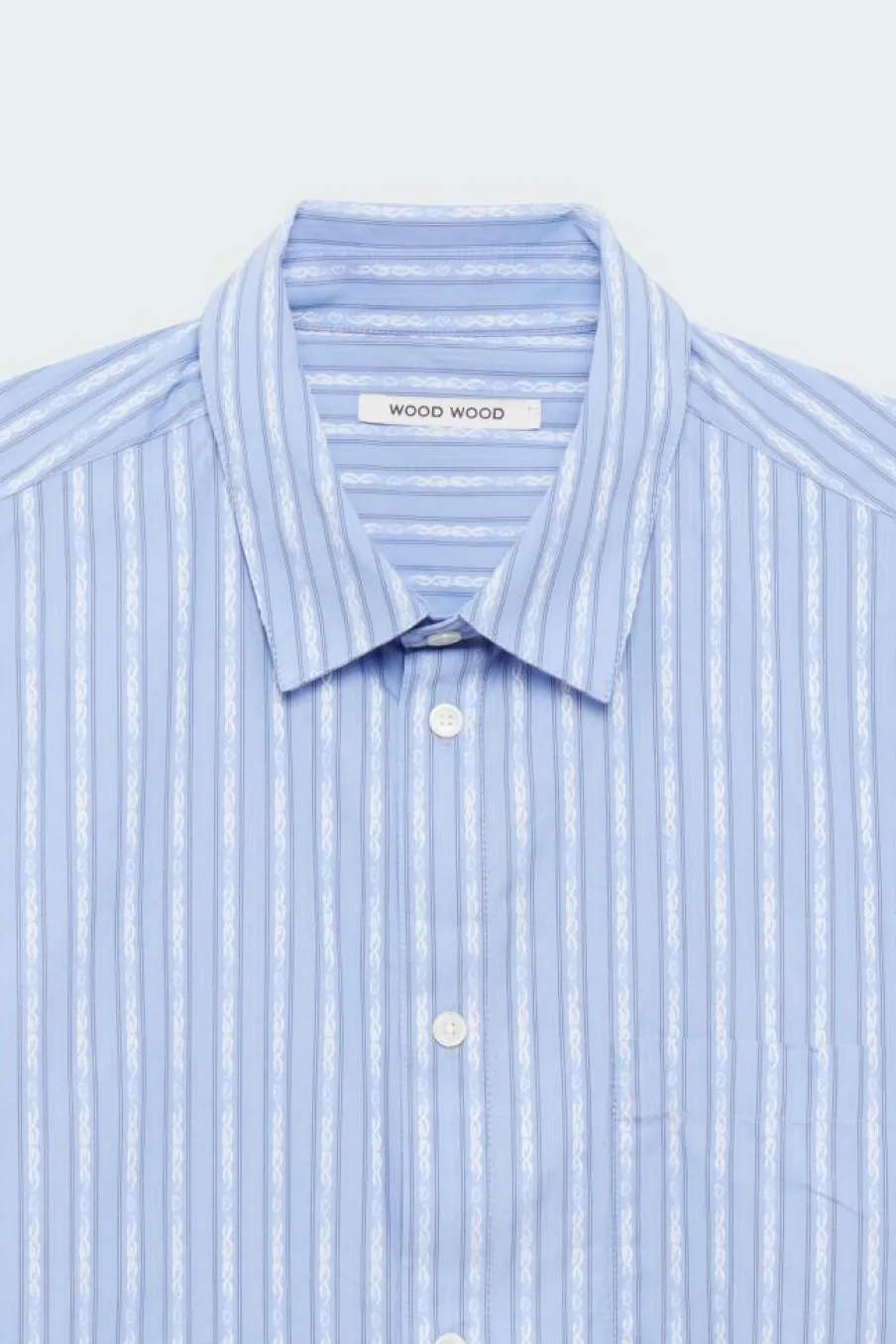 TIMOTHY TATTOO STRIPE SHIRT - Chemise | Bleu*WOOD WOOD Best