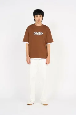 T-NINE NEGATIVE - T-shirt | Marron*WASTED Outlet