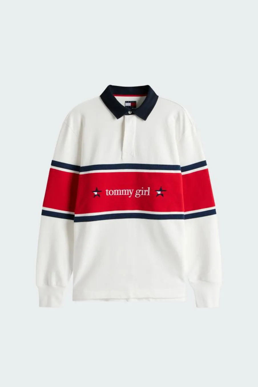 TOMMY GIRL RUGBY POL - Polo | Blanc*TOMMY JEANS Clearance
