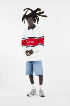 TOMMY GIRL RUGBY POL - Polo | Blanc*TOMMY JEANS Clearance