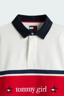TOMMY GIRL RUGBY POL - Polo | Blanc*TOMMY JEANS Clearance