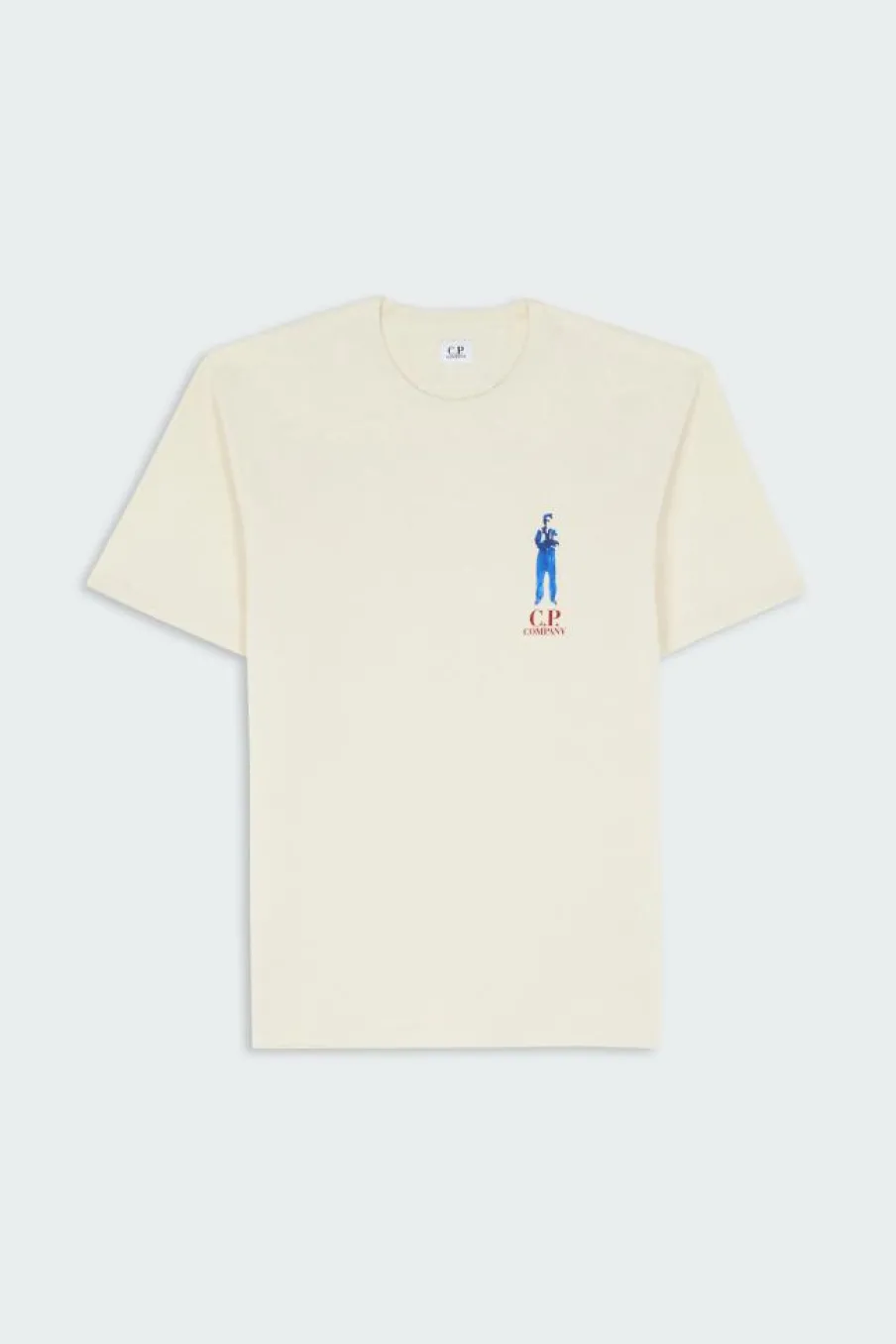 T-SHIRTS SHORT SLEEVE IN JERSEY GUSCETTE - T-shirt | Vert*C.P. COMPANY Sale