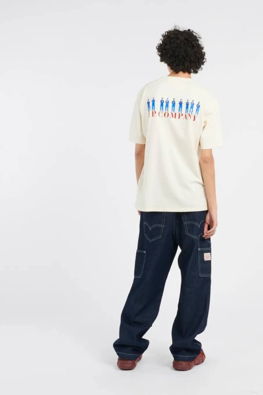 T-SHIRTS SHORT SLEEVE IN JERSEY GUSCETTE - T-shirt | Vert*C.P. COMPANY Sale