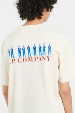 T-SHIRTS SHORT SLEEVE IN JERSEY GUSCETTE - T-shirt | Vert*C.P. COMPANY Sale