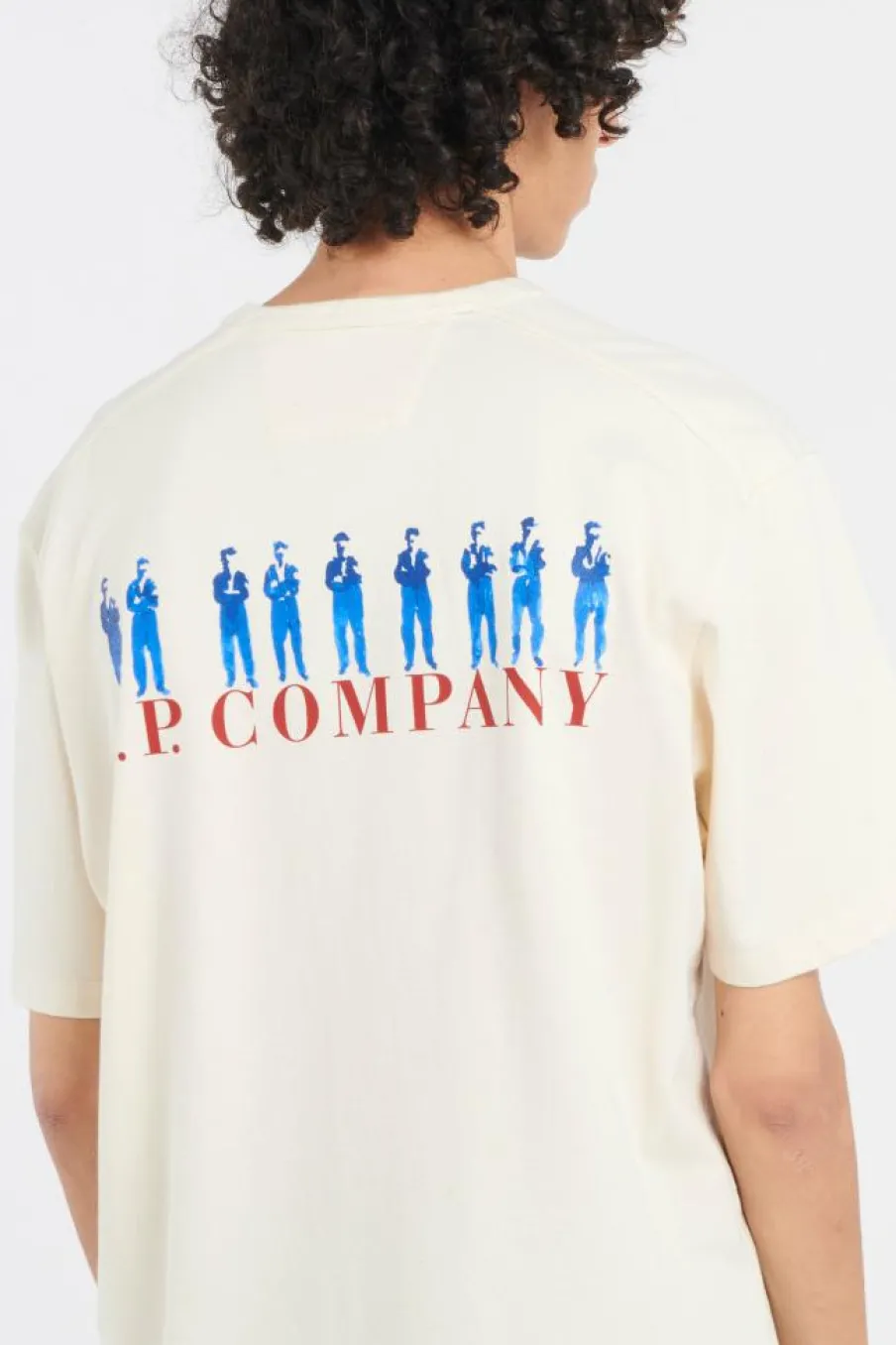 T-SHIRTS SHORT SLEEVE IN JERSEY GUSCETTE - T-shirt | Vert*C.P. COMPANY Sale