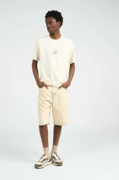 T-SHIRTS SHORT SLEEVE IN JERSEY 30/1 - T-shirt | Vert*C.P. COMPANY Discount