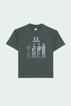 T-SHIRTS SHORT SLEEVE IN JERSEY 30/1 - T-shirt | Kaki*C.P. COMPANY Best