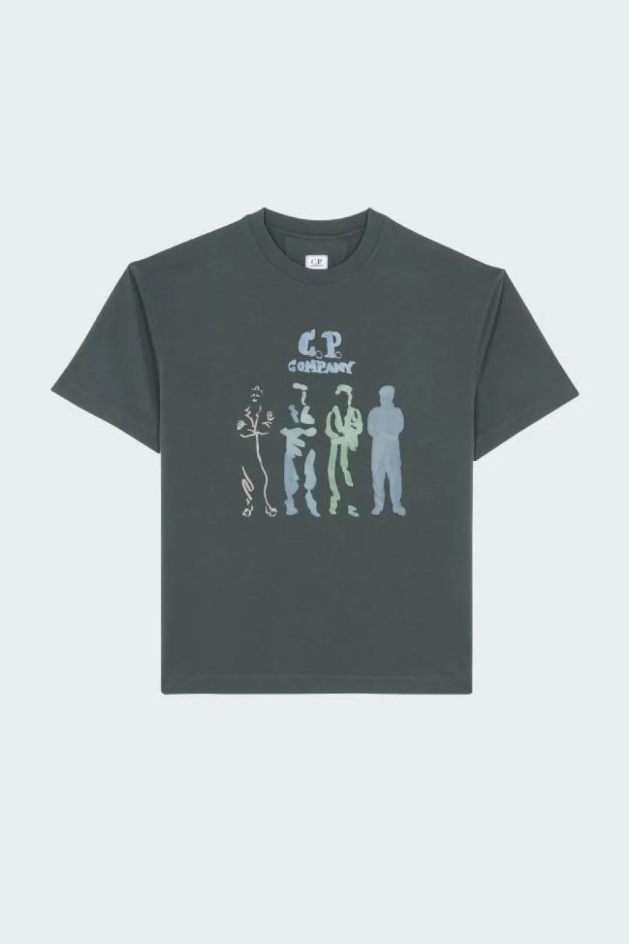 T-SHIRTS SHORT SLEEVE IN JERSEY 30/1 - T-shirt | Kaki*C.P. COMPANY Best