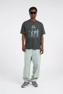 T-SHIRTS SHORT SLEEVE IN JERSEY 30/1 - T-shirt | Kaki*C.P. COMPANY Best