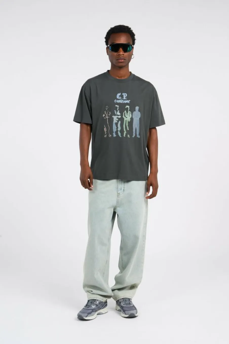 T-SHIRTS SHORT SLEEVE IN JERSEY 30/1 - T-shirt | Kaki*C.P. COMPANY Best